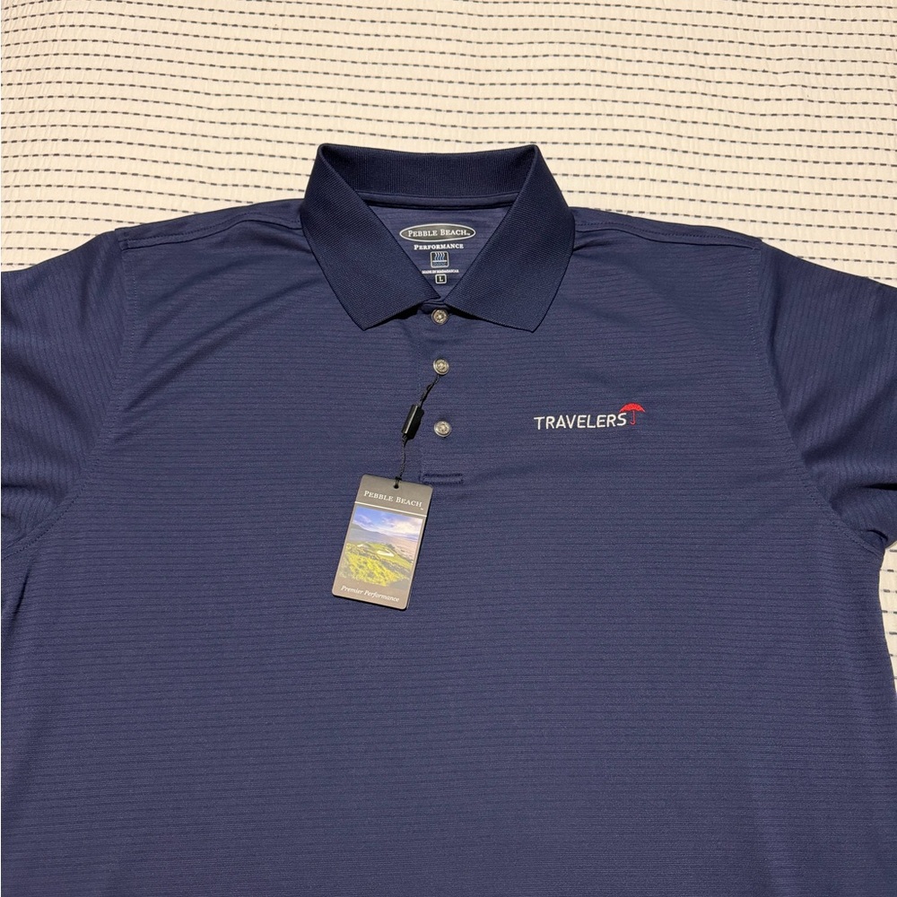 Pebble Beach Navy Polo Shirt